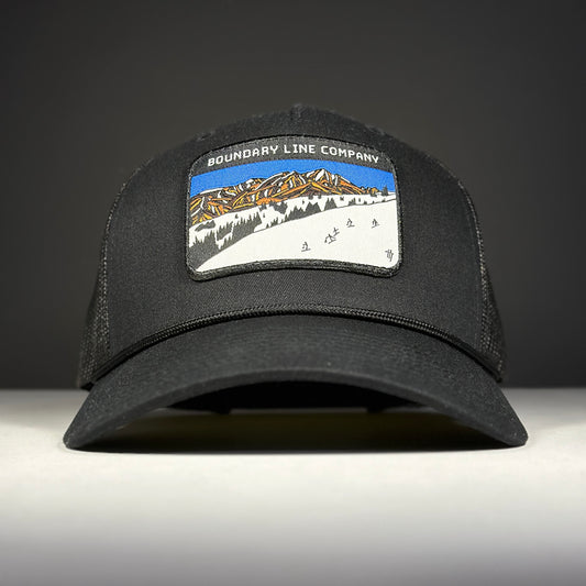 Back Bowls Hat / Black / Black Rope