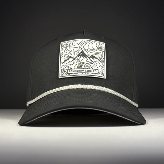 White Topo Hat / Black