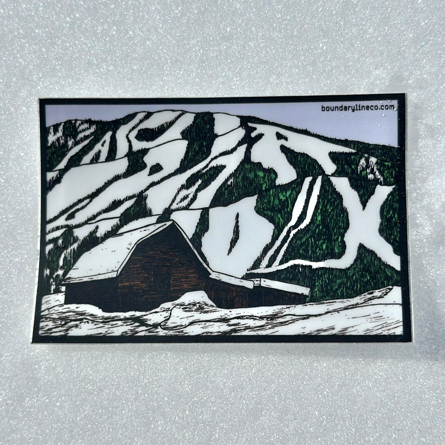 Log Cabin Sticker