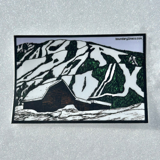 Log Cabin Sticker