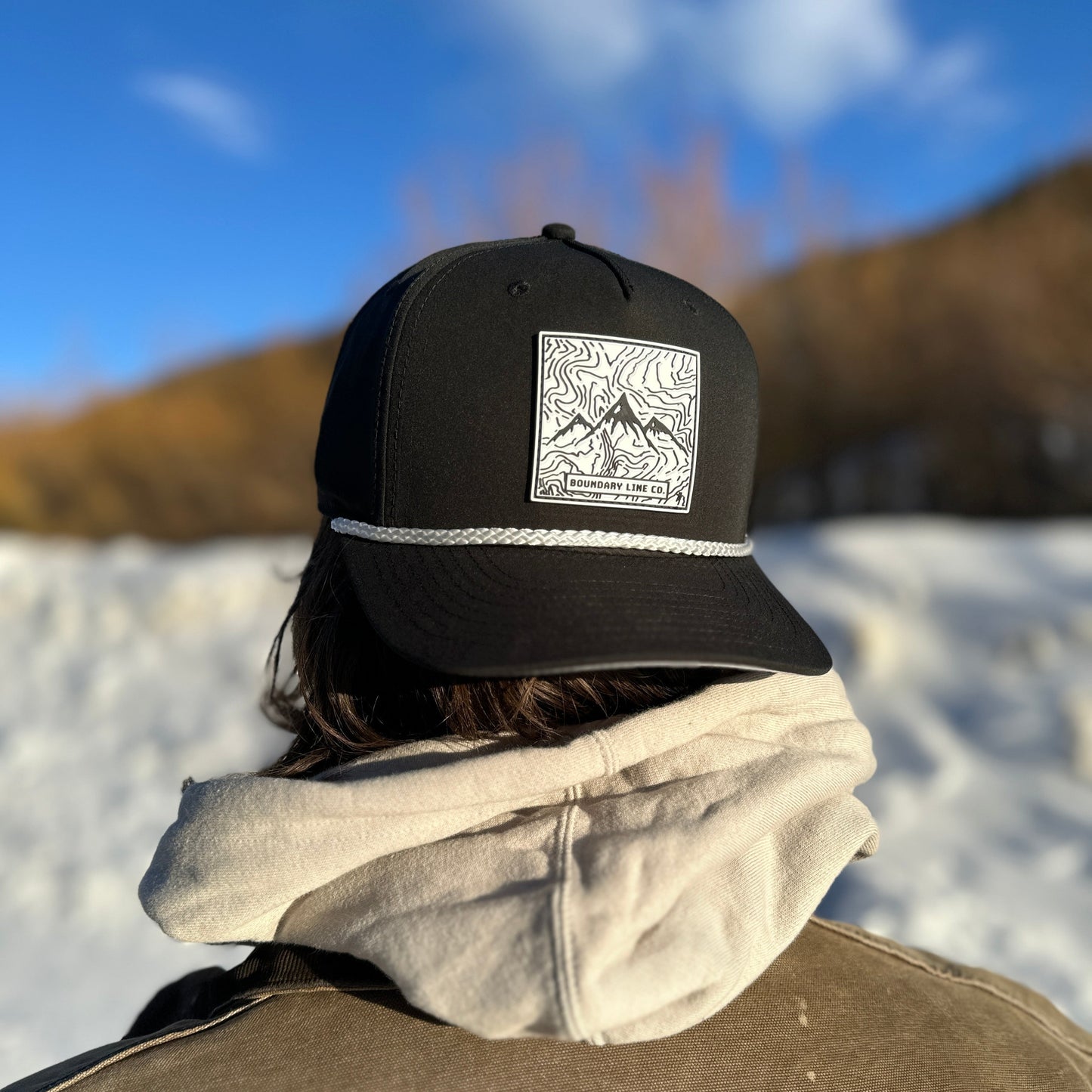 White Topo Hat / Black