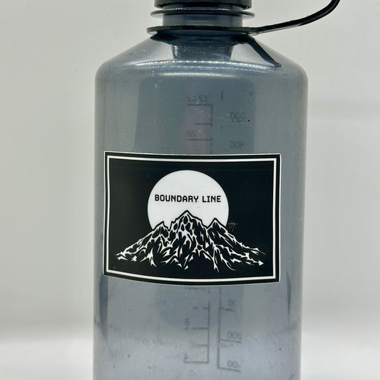 Fallen Mountain Black Sticker