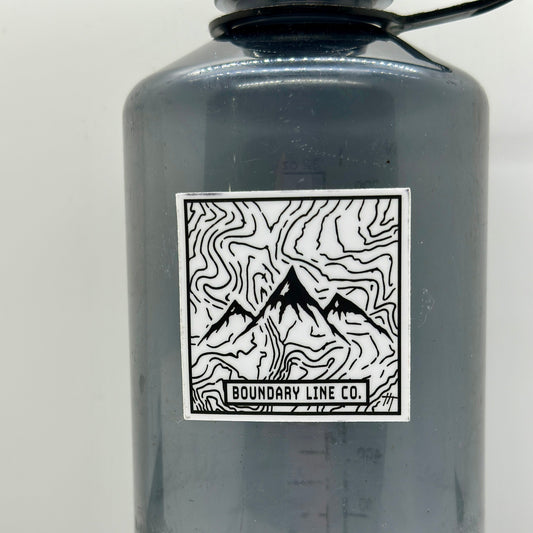White Topo Sticker - Sticker - Boundary Line Co