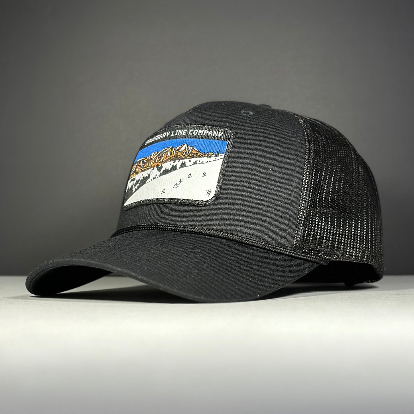 Back Bowls Hat / Black / Black Rope - Hat - Boundary Line Co
