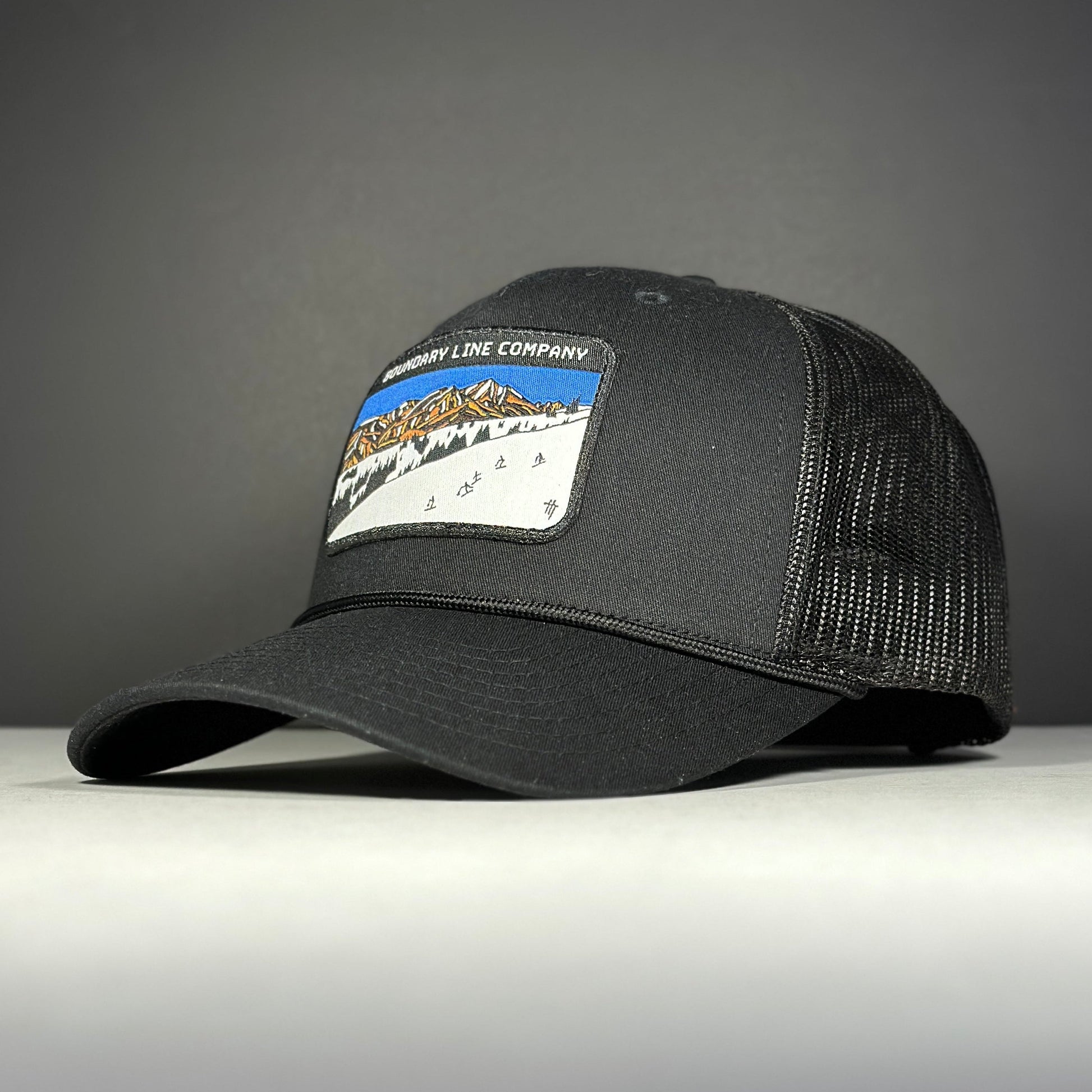 Back Bowls Hat / Black / Black Rope - Hat - Boundary Line Co