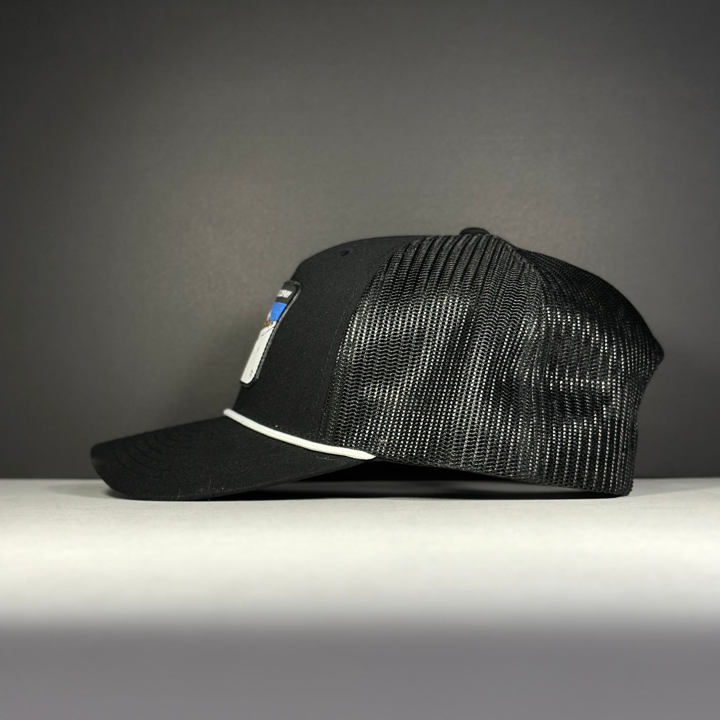 Back Bowls Hat / Black / White Rope - Hat - Boundary Line Co