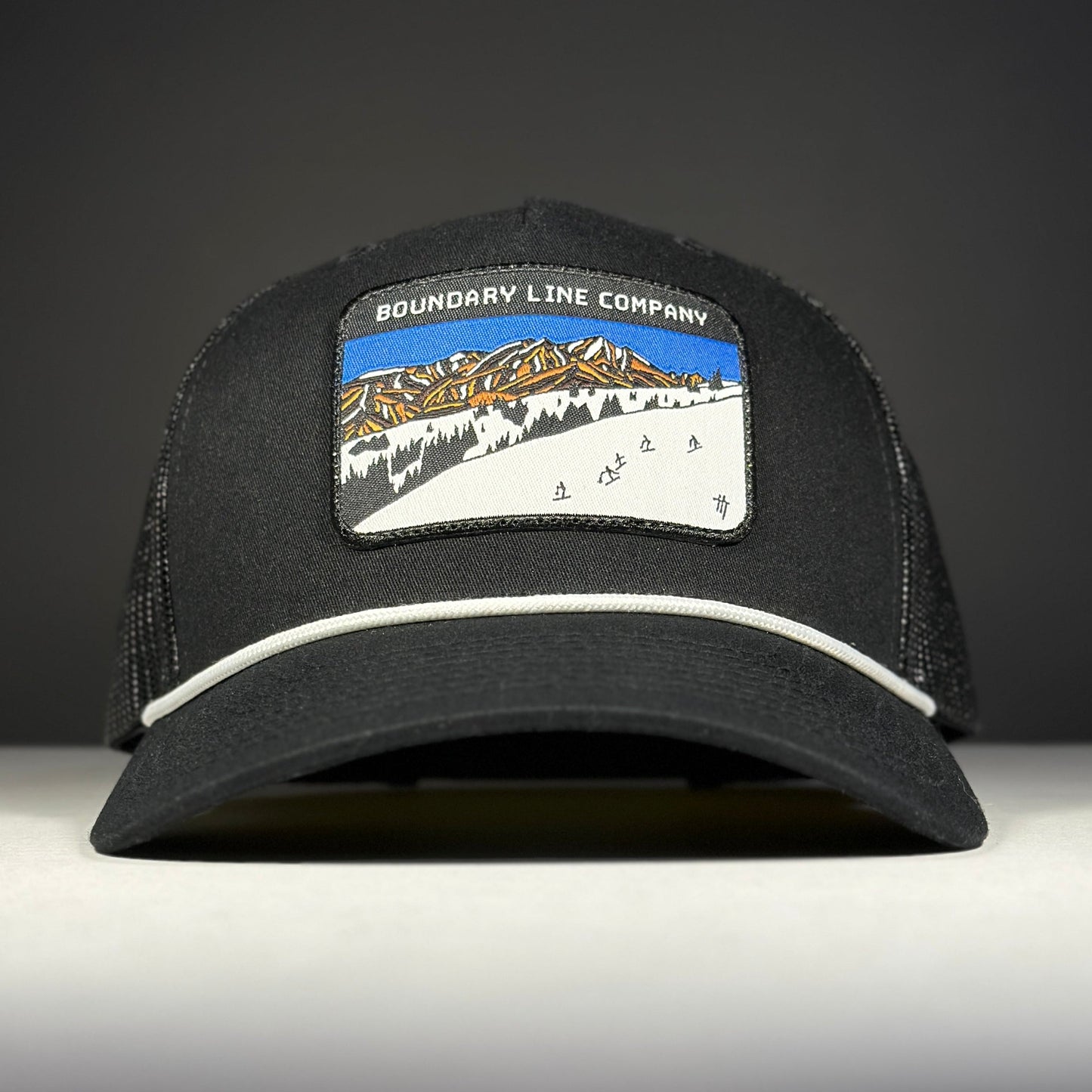 Back Bowls Hat / Black / White Rope - Hat - Boundary Line Co