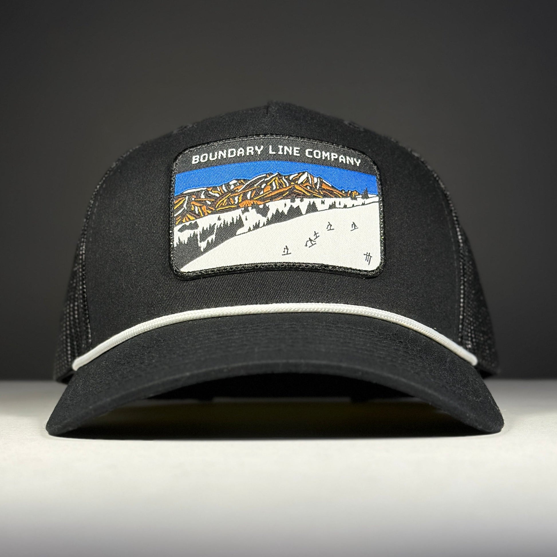 Back Bowls Hat / Black / White Rope - Hat - Boundary Line Co