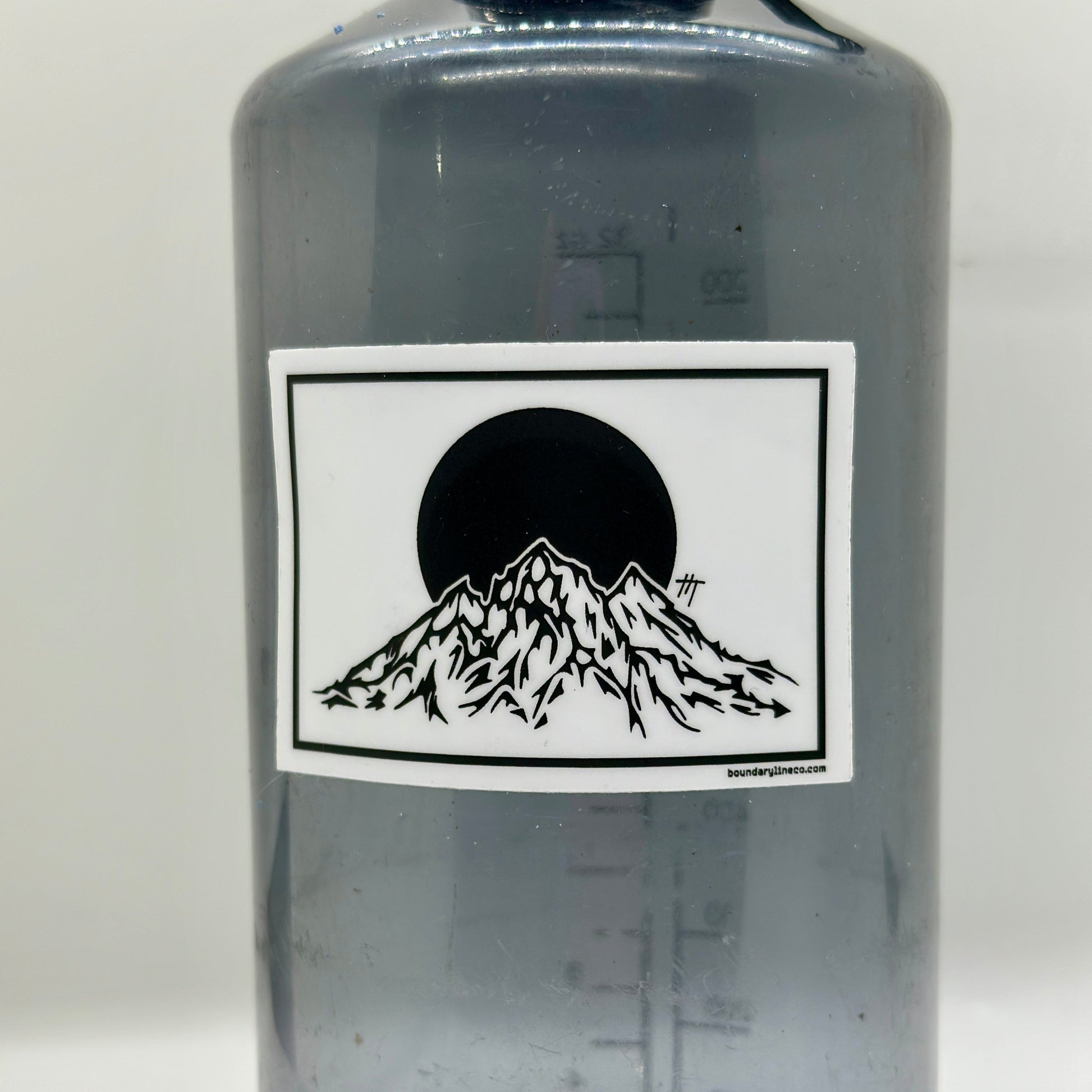 Fallen Mountain White Sticker - Sticker - Boundary Line Co