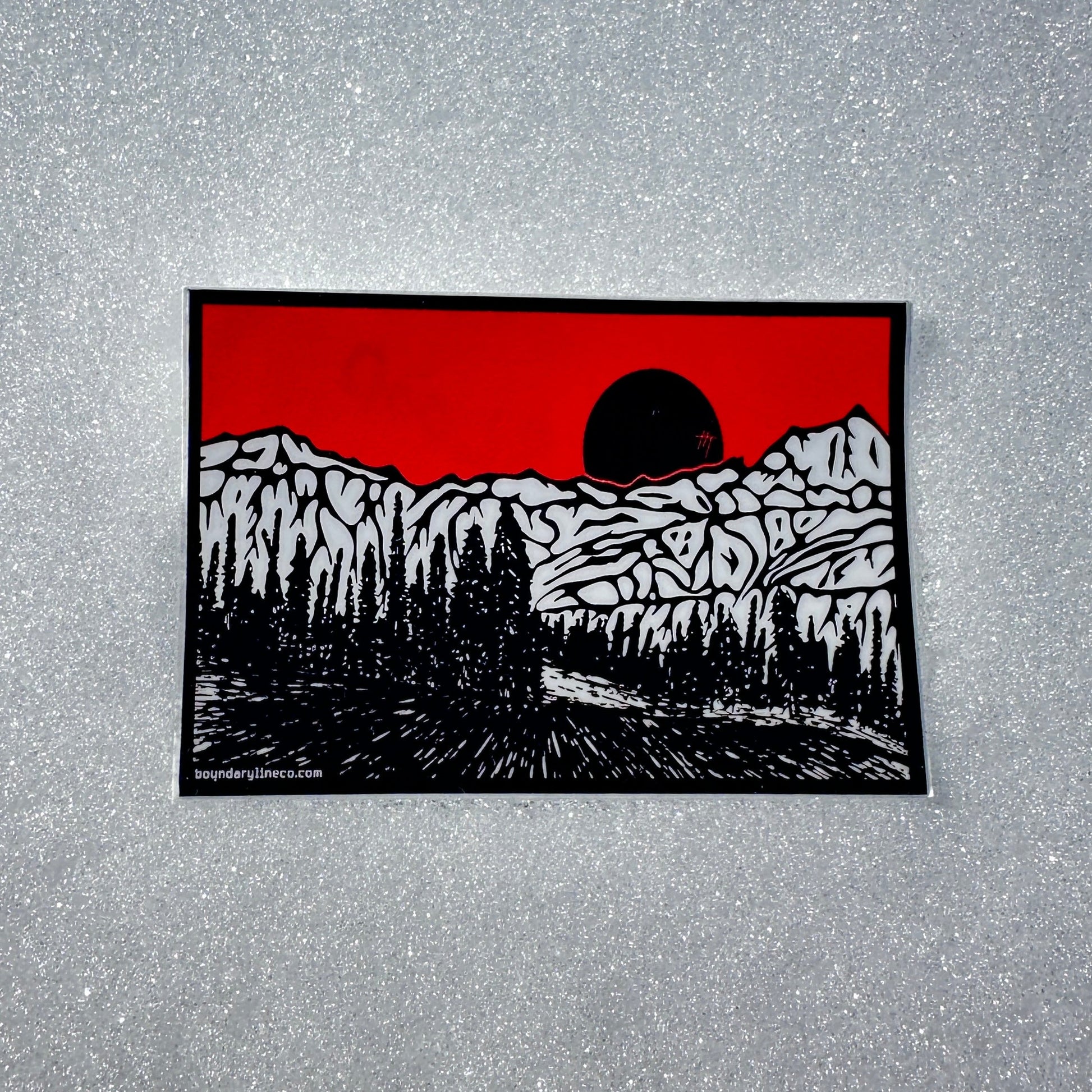 Red Sky Sticker - Sticker - Boundary Line Co