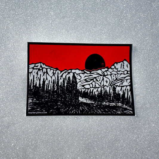 Red Sky Sticker - Sticker - Boundary Line Co