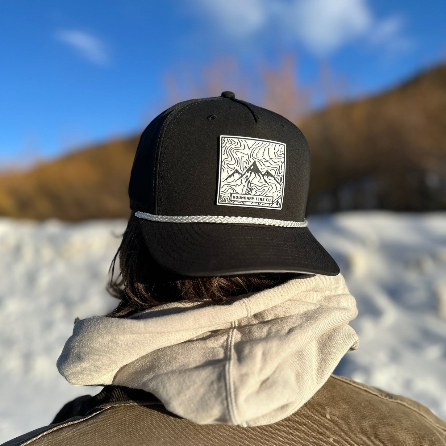 White Topo Hat / Black - Hat - Boundary Line Co