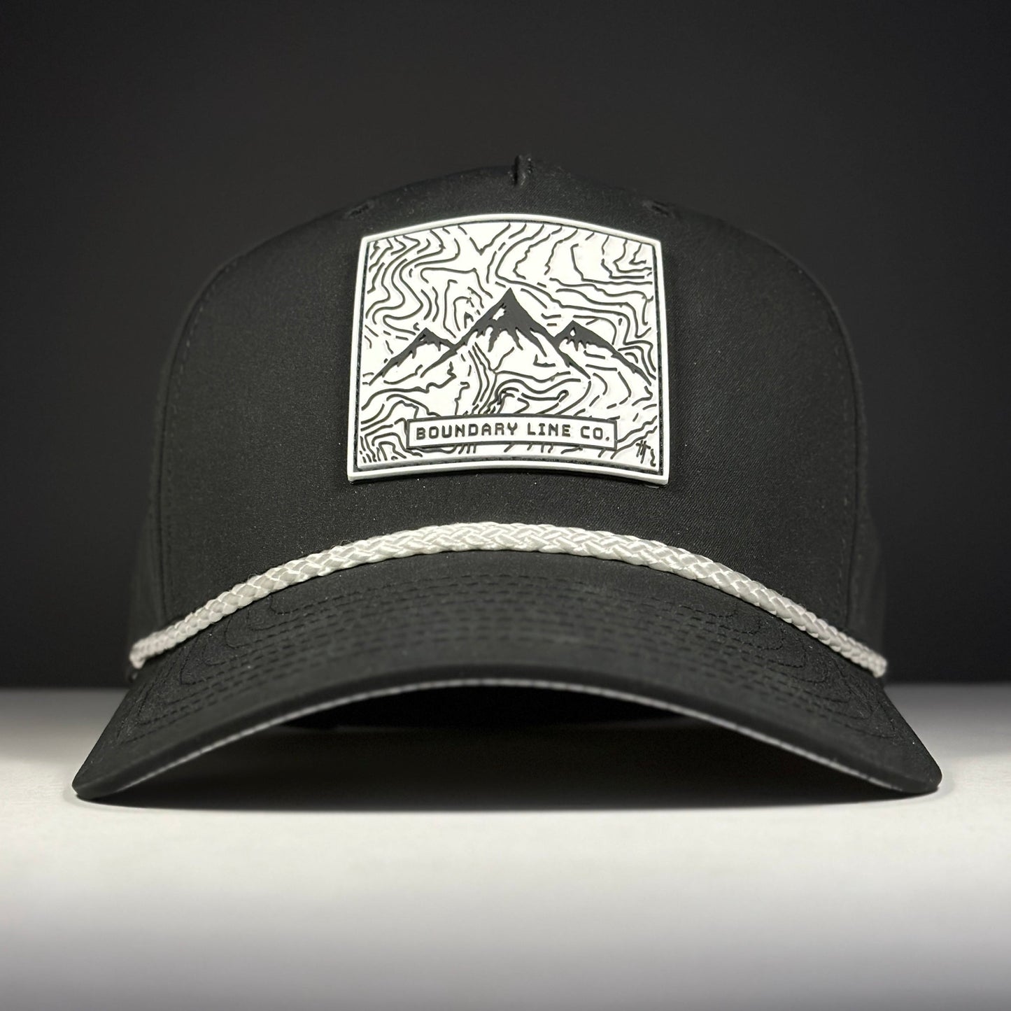 White Topo Hat / Black - Hat - Boundary Line Co