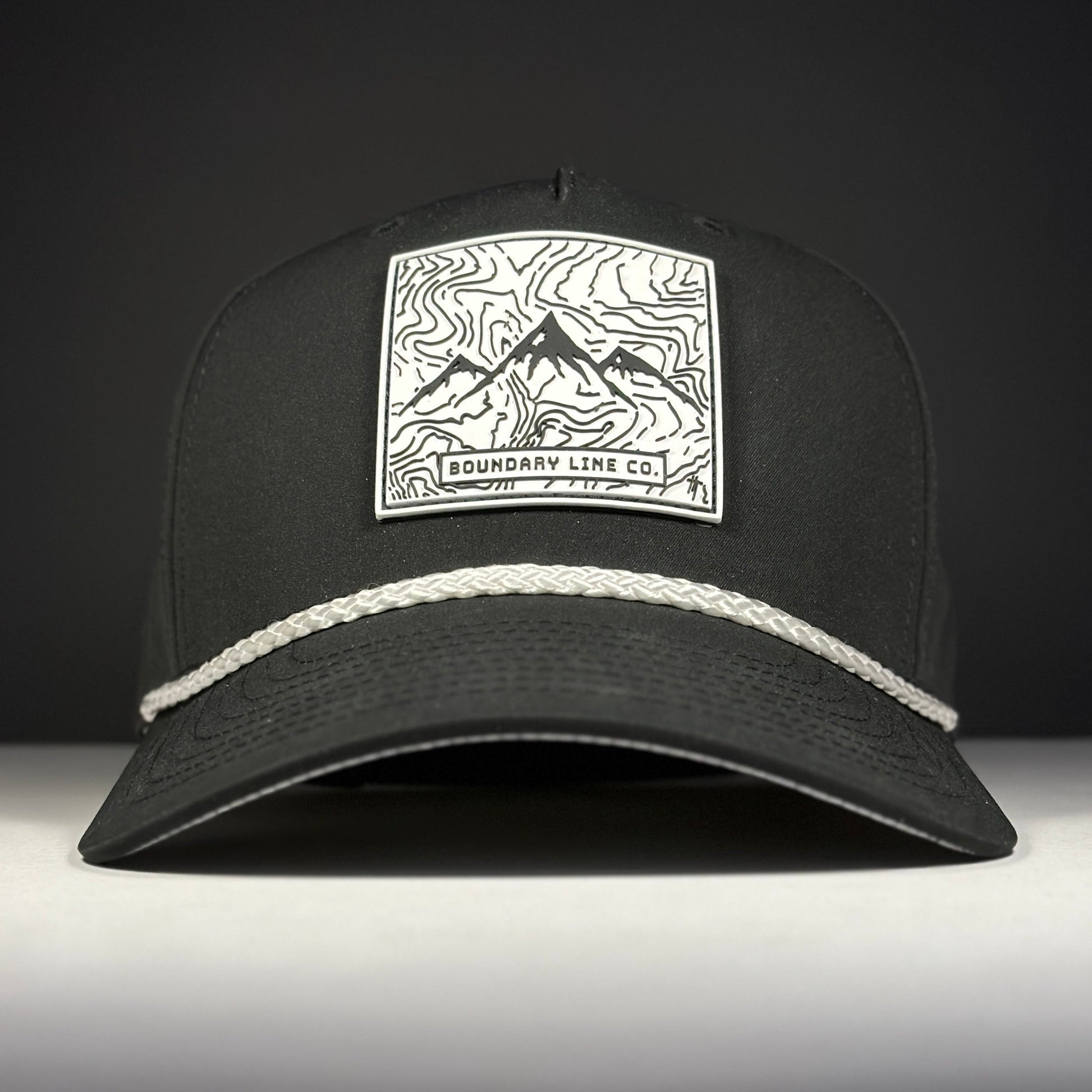 White Topo Hat / Black - Hat - Boundary Line Co