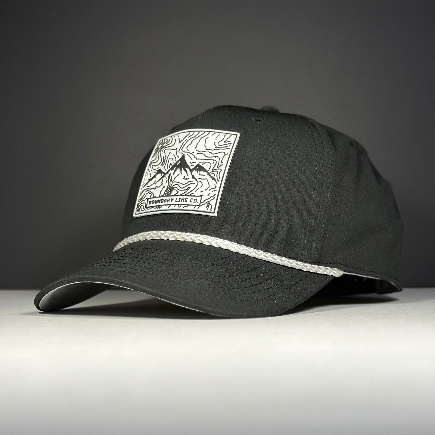 White Topo Hat / Black - Hat - Boundary Line Co
