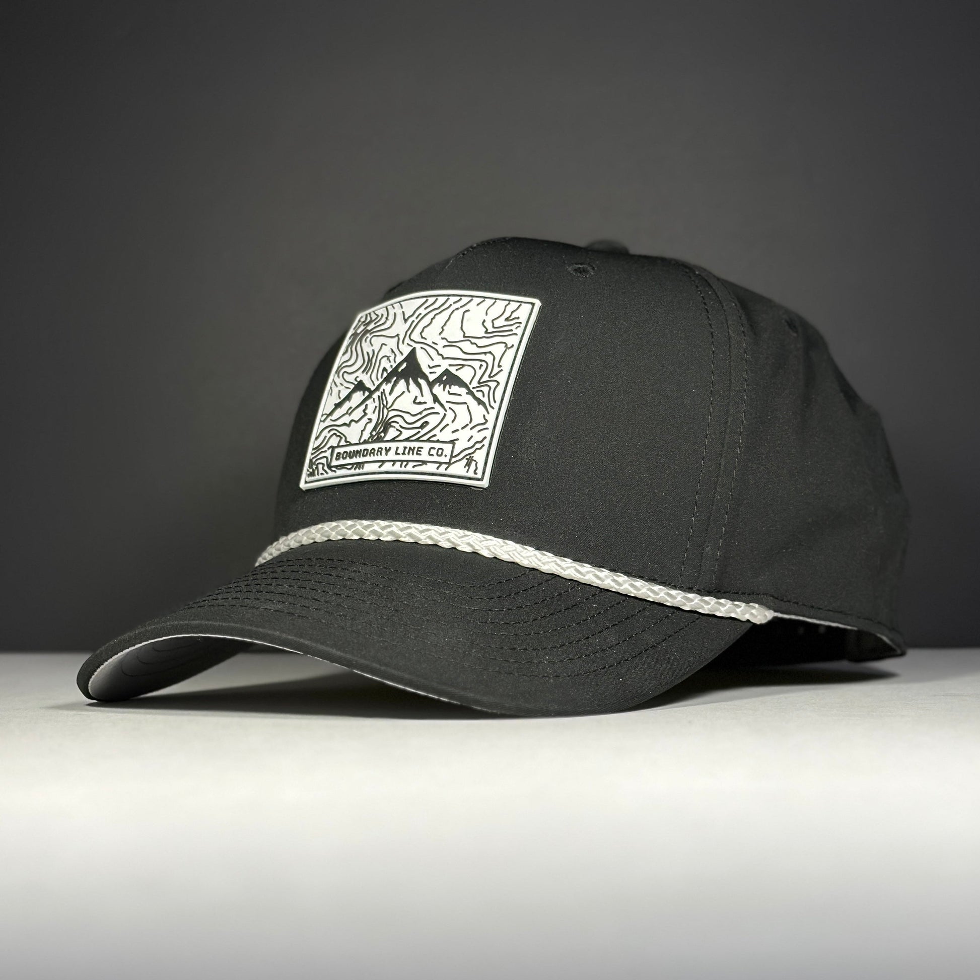 White Topo Hat / Black - Hat - Boundary Line Co