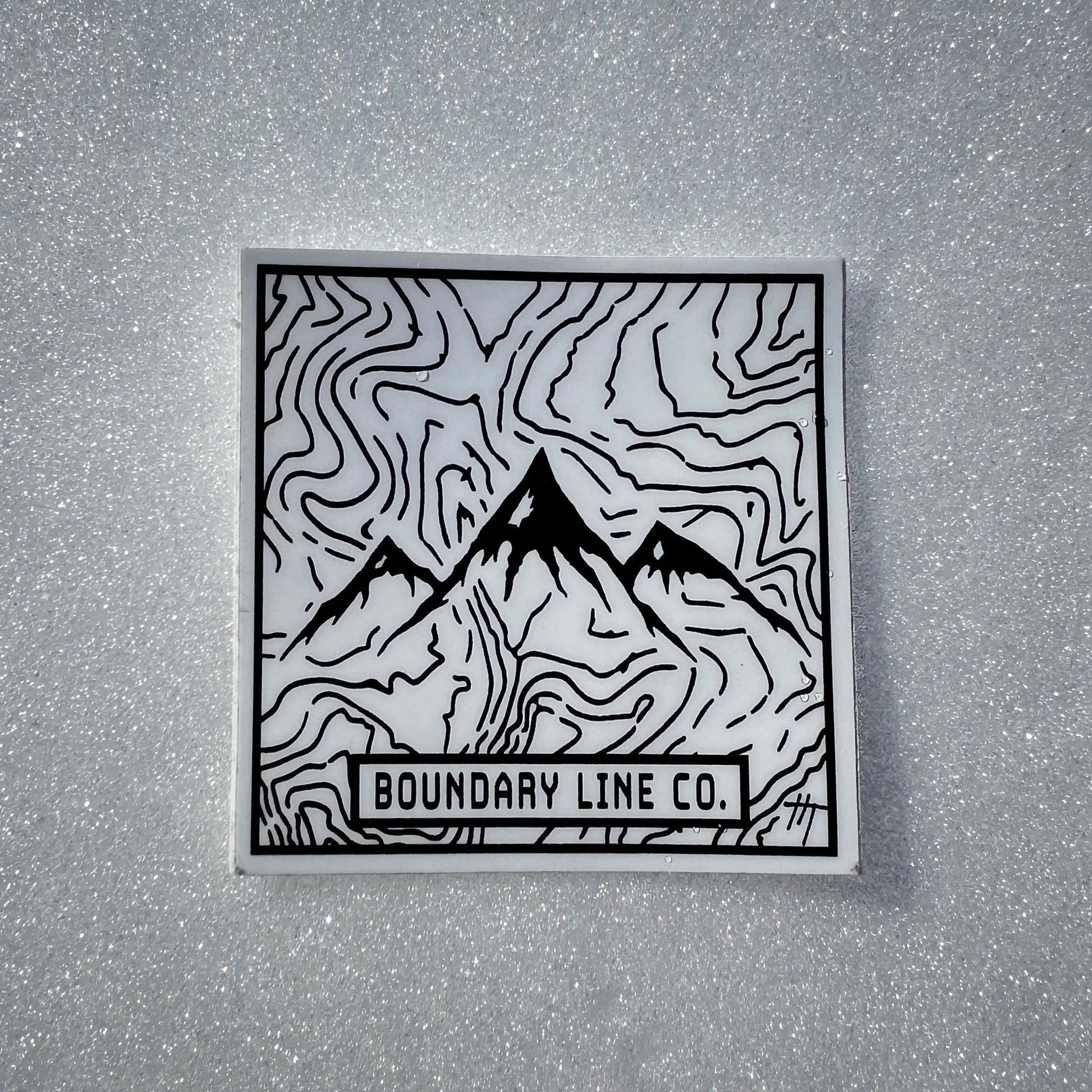 White Topo Sticker - Sticker - Boundary Line Co